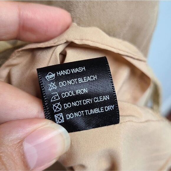 Lace Up Faux‎ Suede Mini Skirt Size Medium - Picture 6 of 8